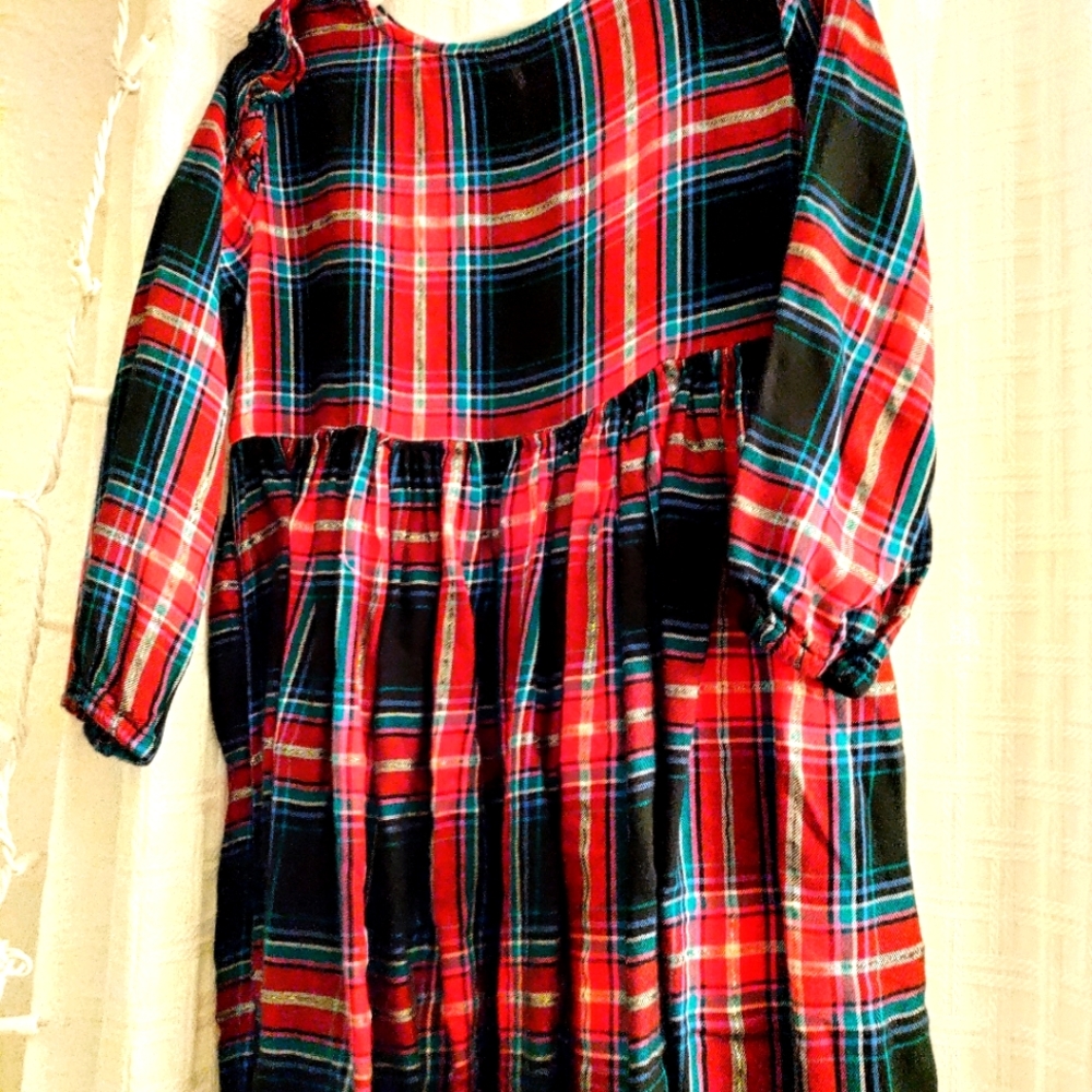 Osh kosh 4t Plaid holiday dress